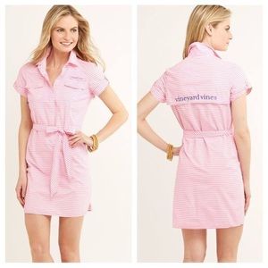 Marigot Performance Fish Shirt Dress Vineyard Vine